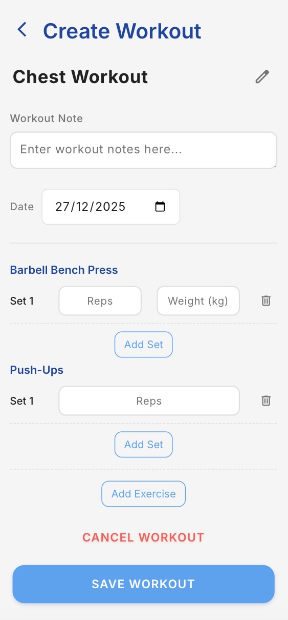REPIT — Fitness Tracking Web App screen 3